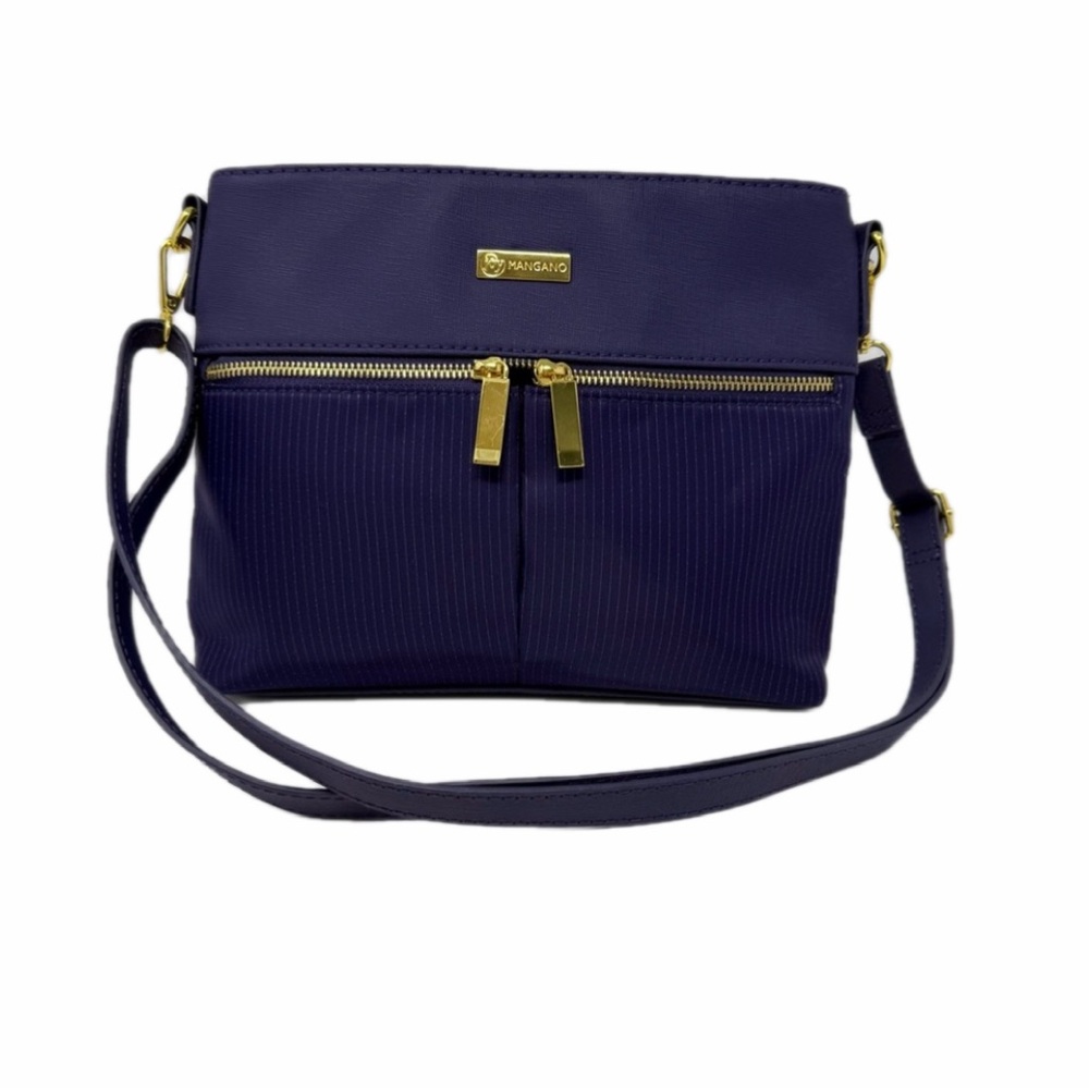 Joy Mangano Nylon Tuff Tech Travel Crossbody Bag/purse with gold accents